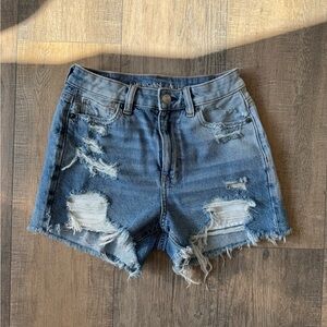 American Eagle Ripped Mom Shorts